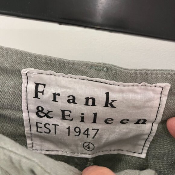 NWOT Frank & Eileen Waterford Walking Shorts Cotton Flax Blend Size 4 - Picture 6 of 9
